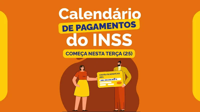 Calendário oficial do INSS com as datas de pagamento de agosto de 2026