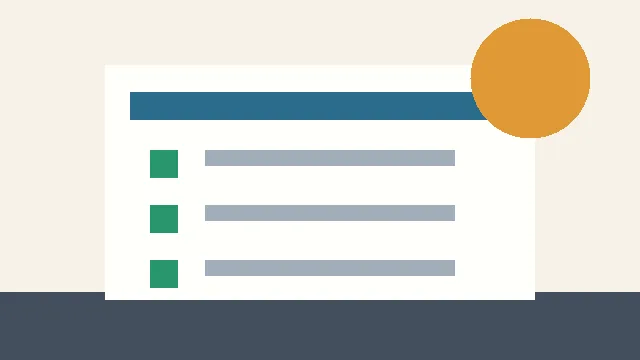 Ilustração de checklist para analisar um empréstimo