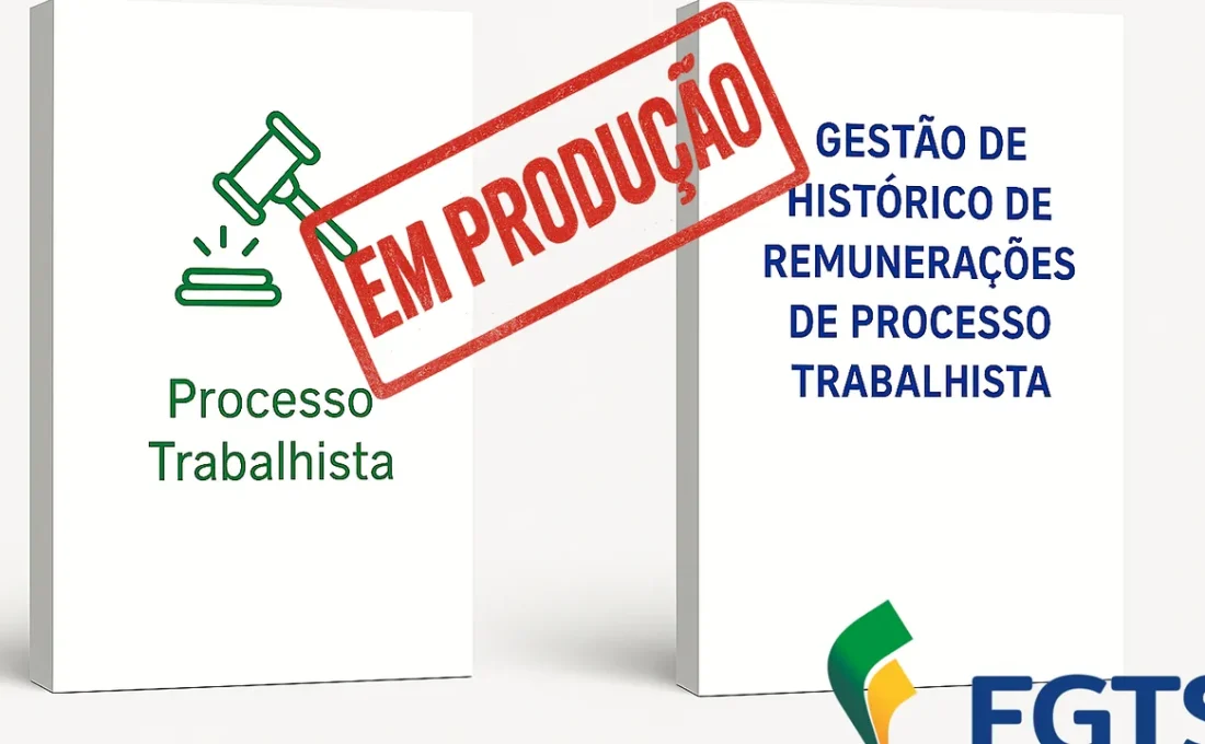 Ilustração oficial do FGTS Digital em produção para processos trabalhistas