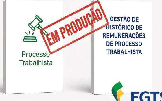 Ilustração oficial do FGTS Digital em produção para processos trabalhistas