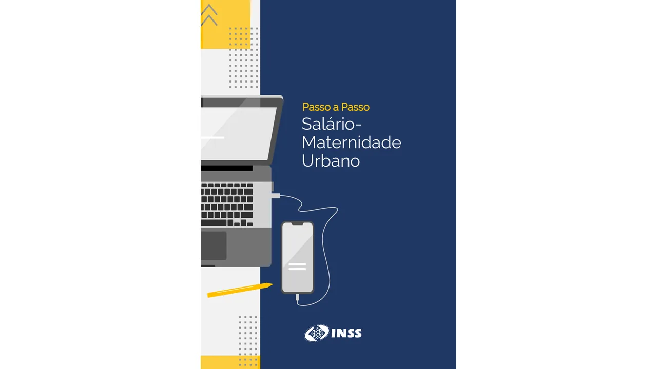 Capa do passo a passo oficial para solicitar salário-maternidade urbano