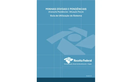 Capa do guia oficial Minhas Dívidas e Pendências da Receita Federal